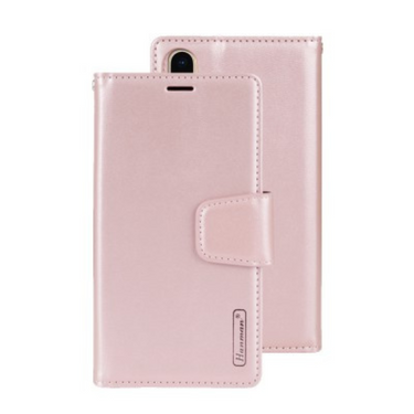 iPhone XS Compatible Case Cover With 2 In 1 Detachable Magnetic Flip Leather Wallet - Rose Gold